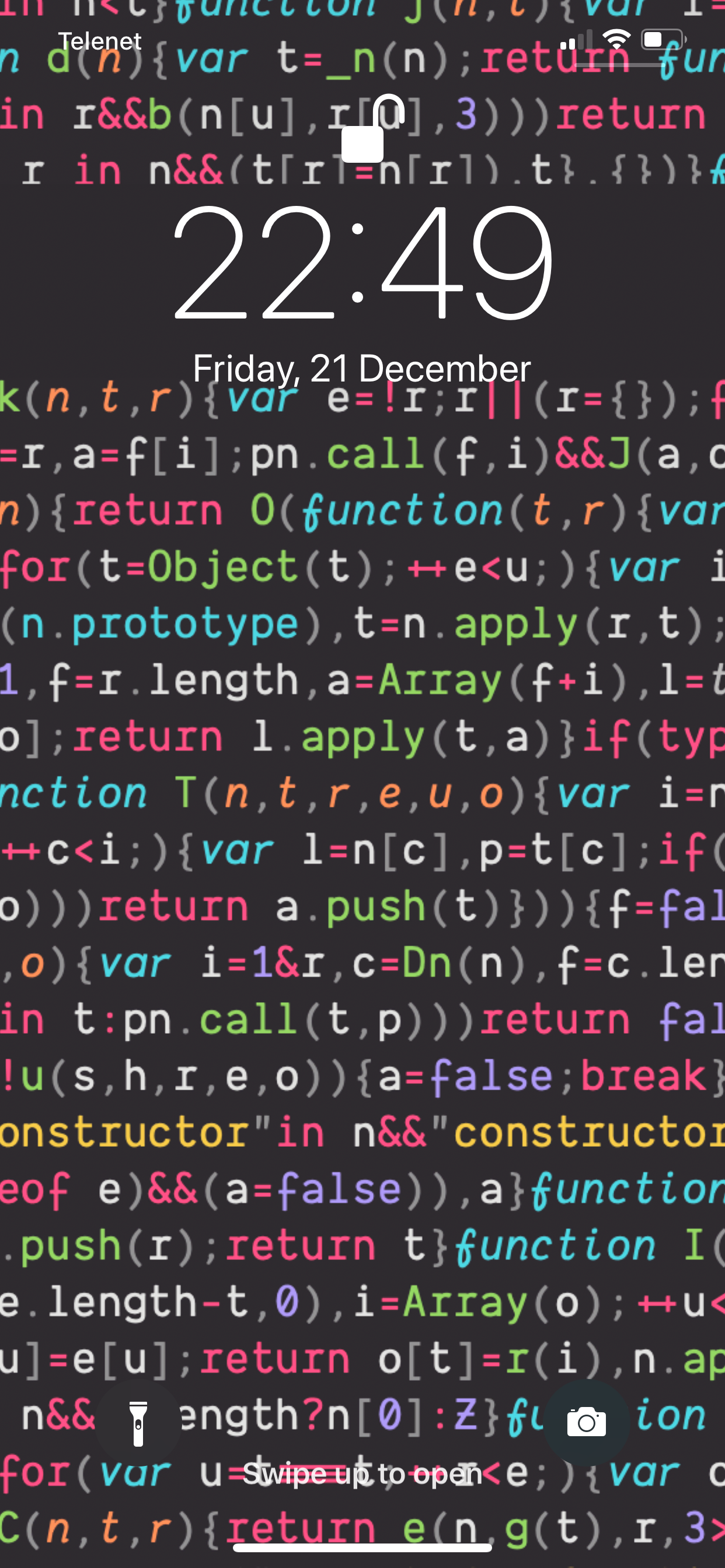 code iPhone wallpaper screenshot